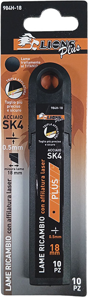 LAME A SPEZZARE MM.18 LIONS PLUS 984H-18 BLACK    