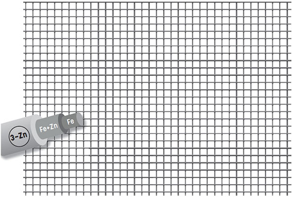 RETE ELETTROSALDATA ZINCATA DOPO VOLIFORT * MT.25 
