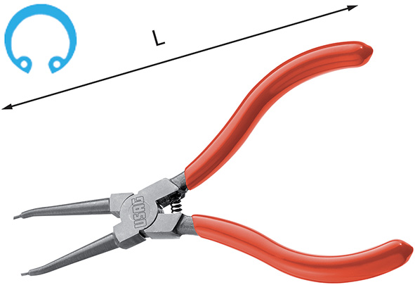 PINZE ANELLI ELASTICI INT. B.DIRITTI USAG 127 C   