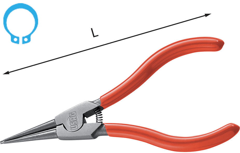 PINZE ANELLI ELASTICI EST. B.DIRITTI USAG 128 C   