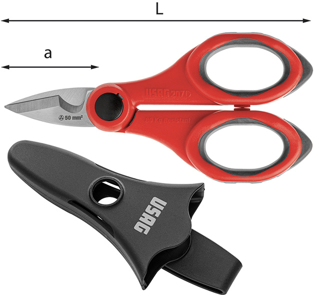 FORBICI ELETTRICISTA INOX USAG 207 D              