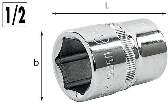 CHIAVI A BUSSOLA F. ESAGONALE USAG 235 1/2 EN     
