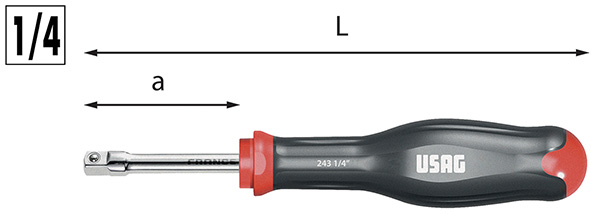 PORTABUSSOLE CON IMPUGNATURA USAG 243 1/4         