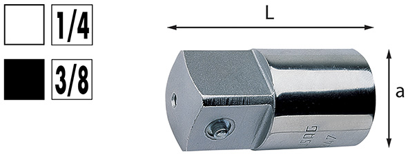 RACCORDO AUMENTATORE USAG 247 F.1/4 - M.3/8       