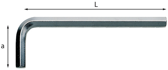 CHIAVI MASCHIO ESAGONALE PIEGATE USAG 280         