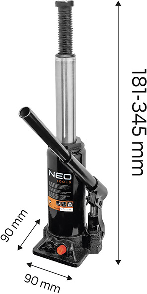 CRICCHI A BOTTIGLIA 2 TON. NEO TOOLS 10-450       