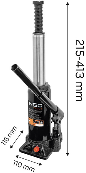 CRICCHI A BOTTIGLIA 5 TON. NEO TOOLS 10-452       