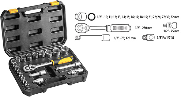 CHIAVI A BUSSOLA 1/2 SERIE PZ.21 TOPEX 38D642     