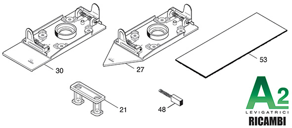 RICAMBI PER LEVIGATRICI ORBITALI A2 MOD.M3-LIGHT  