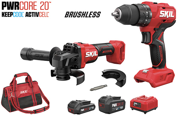 KIT BRUSHLESS 2 UTENSILI + 2 BATTERIE SKIL 3359EA 