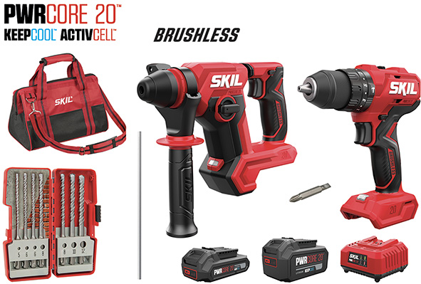 KIT TRAPANO +TASSELLATORE +2BAT SKIL 3362EA       