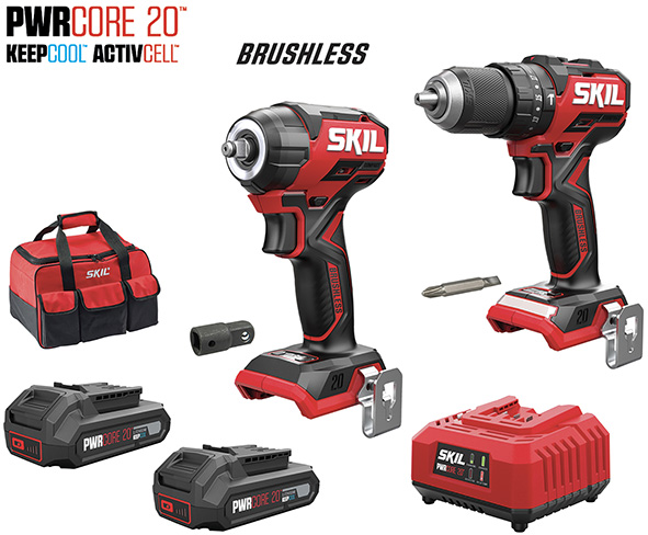KIT BRUSHLESS 2 UTENSILI + 2 BATTERIE SKIL 3358EA 