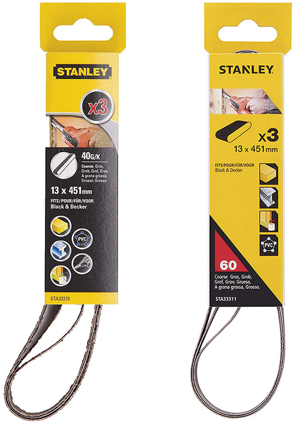 NASTRI ABRASIVI STANLEY PER LIMA ELETTRICA B+D    