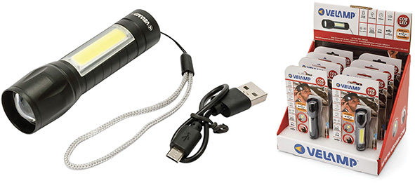 TORCE VELAMP LED RICARICABILE THOR MAX D89R       