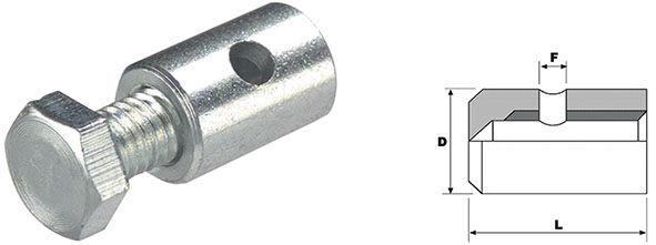 MORSETTI FILOFOR VITE IN TESTA CON VITE ESAGONALE 