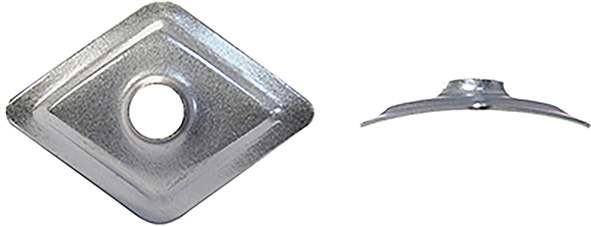 RONDELLE TECFI ROMBOIDALI ACCIAIO PREZINCATO      