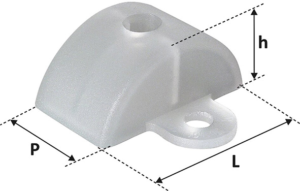 SUPPORTO TECFI POLIPROPILENE PER ONDULATO         