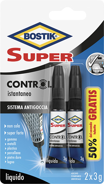 COLLA BOSTIK SUPER CONTROL 2X3GR.                 