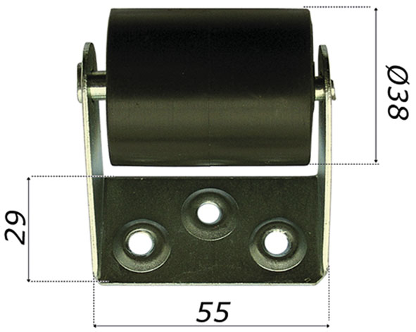 RULLO RINVIO NYLON TAPPARELLE ART.1015 MM.55      