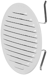 GRIGLIE CON MOLLE TONDE ALLUMINIO BIANCO CON RETE 