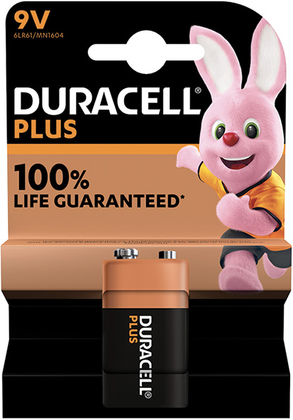 PILE DURACELL PLUS TRANSISTOR 9V                  