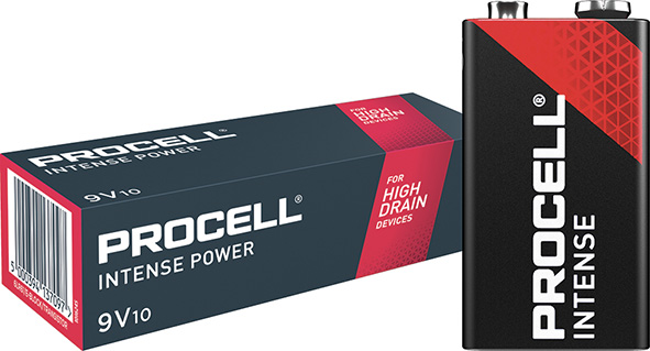 PILE DURACELL PROCELL INTENSE 9V SCAT.10 PILE     