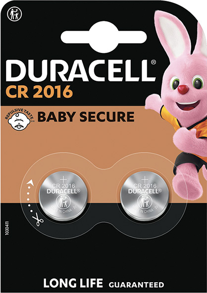 PILE DURACELL PASTIGLIA 2016 PZ.2                 