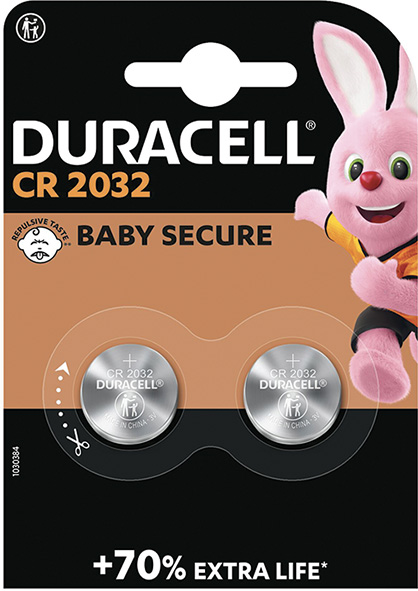 PILE DURACELL PASTIGLIA 2032 PZ.2                 