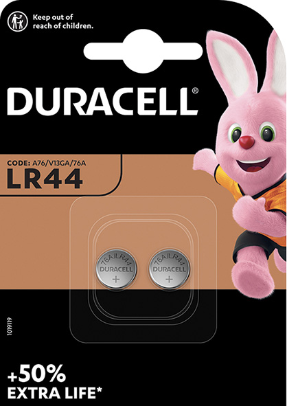 PILE DURACELL PASTIGLIA LR44 PZ.2                 