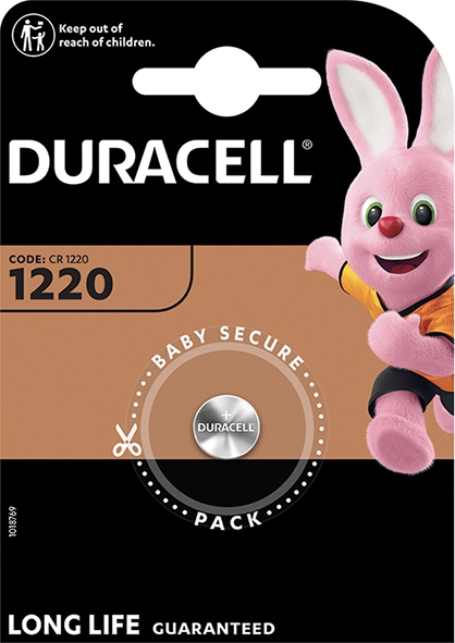 PILE DURACELL PASTIGLIA 1220                      