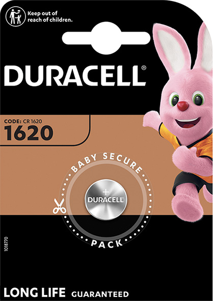 PILE DURACELL PASTIGLIA 1620                      