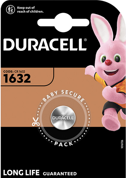 PILE DURACELL PASTIGLIA 1632                      
