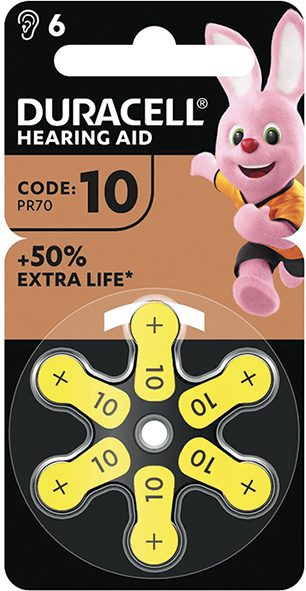 PILE DURACELL ACUSTICA 10 GIALLO                  