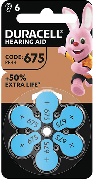 PILE DURACELL ACUSTICA 675 BLU                    