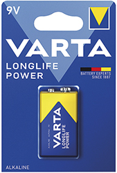 PILE VARTA LONGLIFE TRANSISTOR 9V                 