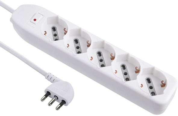 MULTIPRESE ELECTRALINE 62064 BIANCA 5P+INT SP.10A 