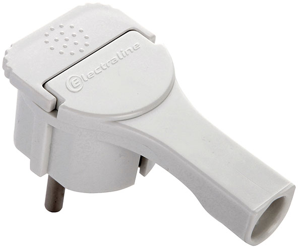 SPINE ELECTRALINE A SQUADRA SCHUKO EXTRAPIATTA 90°