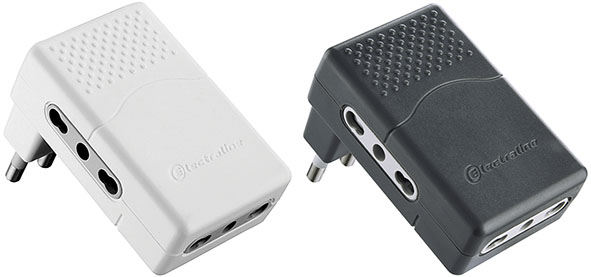 TRIPLA PIATTA ELECTRALINE 3 PRESE BIPASSO 16A     