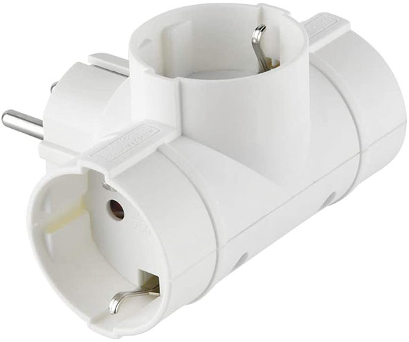 TRIPLA ELECTRALINE 3 PRESE SCHUKO 16A SP.SCHUKO   