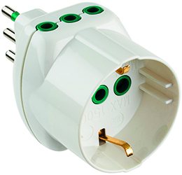 TRIPLA FME 82210 1 SCHUKO 10A + 2 PRESE 10A       