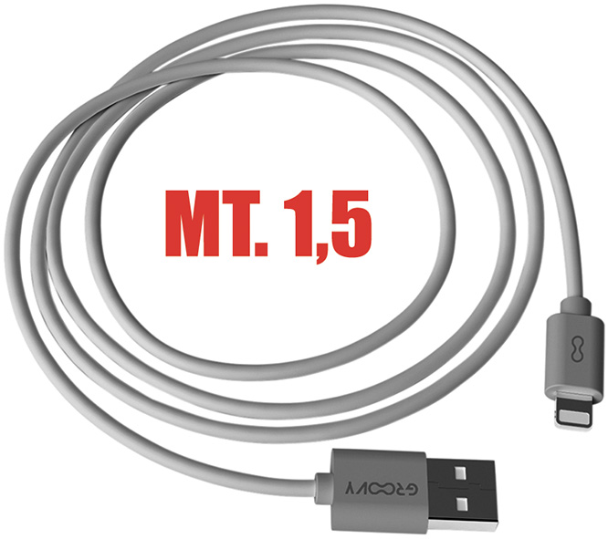 CAVO GROOVY USB-A / APPLE * FAST CHARGE 2.0A      