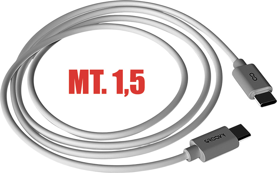 CAVO GROOVY USB-C / TYPE-C * FAST CHARGE 3.0A     