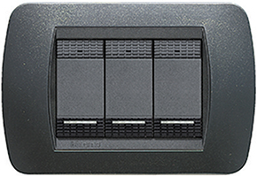 PLACCHE TECNOPOLIMERO BTICINO LIVING LIGHT GRIGIE 