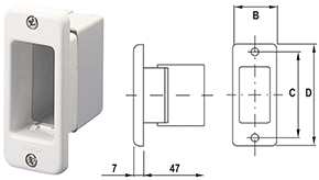 PLACCHE / SUPPORTO GEWISS SYSTEM 24008            