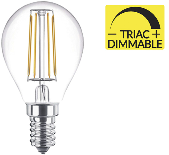 LAMPADE NOVA WIRELED SFERA CHIARA E14 DIMMERABILE 