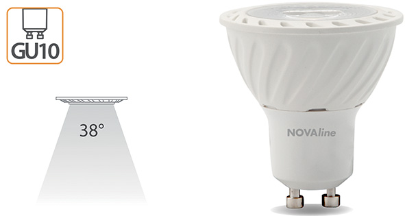 LAMPADE NOVA LED SPOT GU10 220V FASCIO 38         