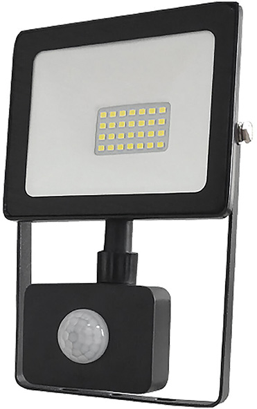 PROIETTORI NOVA LED NERI SENSORE PIR 4000K 20W    