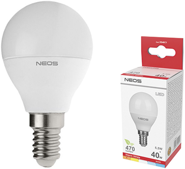 LAMPADE NEOS LED CLASSIC SFERA E14                