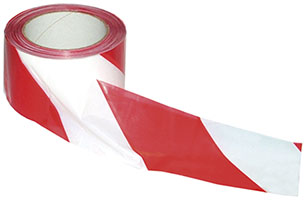BANDA SEGNALETICA BICOLORE BIANCO/ROSSO           