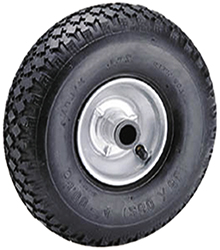 RUOTE CARRELLI PNEUMATICHE FLANGIA IN FERRO       